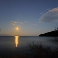 サロマ湖の夕日